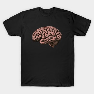 Retro Style Brain Illustration, Pop Art T-Shirt
